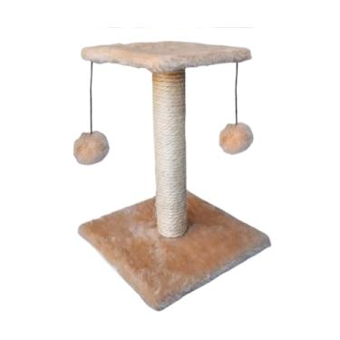 Imagem de Arranhador Para Gatos Poste Sisal Com Brinquedo Para Gato(BEJE.)