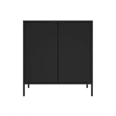 Imagem de Balcão Alto Multiúso Itatiaia Smart - 2 Portas - Preto Matte