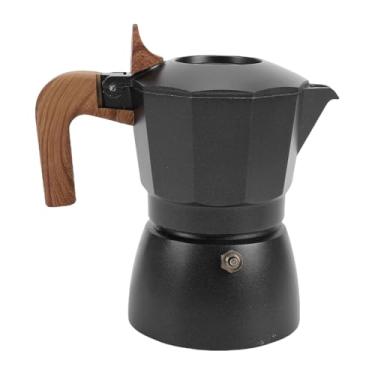 Imagem de GLOGLOW Máquina de café Expresso Moka, Liga de Alumínio, 2 Xícaras, Com Válvula Dupla Inovadora para Sabor Rico na Cozinha (Preto)