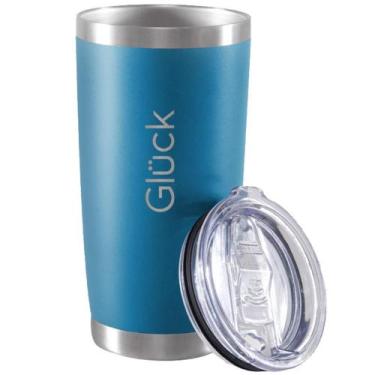 Imagem de Copo Térmico Para Cerveja Lucky 591Ml Porsche Blue Gluck - Glück