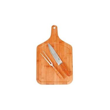 Imagem de Kit para Churrasco com Tábua  3360  - Mor