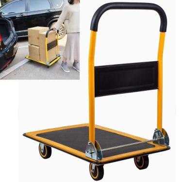 Imagem de Carrinho Carga Plataforma 150kg 4 Rodas Dobrável - Yeet