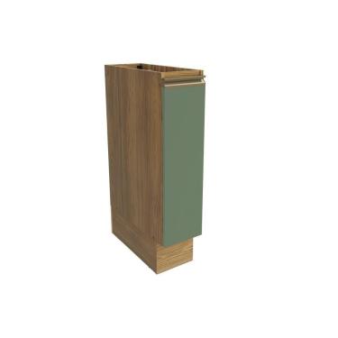 Imagem de Nicho Porta Condimentos Celeste Kappesberg 100% Mdf Nogueira/verde 20cm