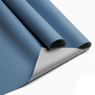 Imagem de Tecido Casco 140cm – Courvin Sintético Durável Para Estofados, Móveis E Decoração PVC E Substrato Azul