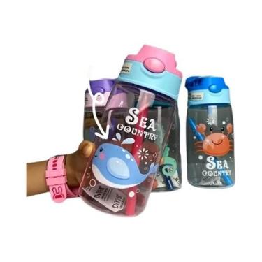 Imagem de Copo De Água De Plástico Fofo Para Crianças, Portátil, Com Bico De Pat