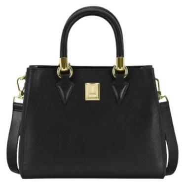 Imagem de Bolsa Vizzano Napa Calf Preta Feminina Versatil Espaçosa -, Preto, UN