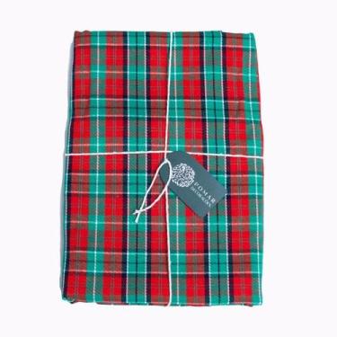 Imagem de Toalha de Mesa Retangular Xadrez Verde e Vermelha - Pomar Decorações, 