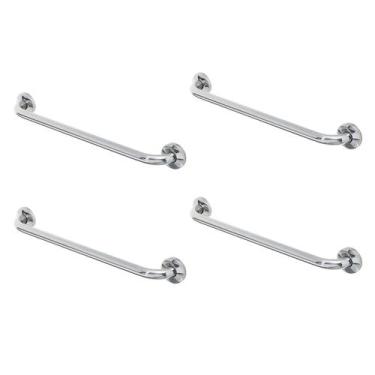 Imagem de Barra de Apoio Alca 80cm kit 4 Uni Acessibilidade Idoso Cadeirante Def