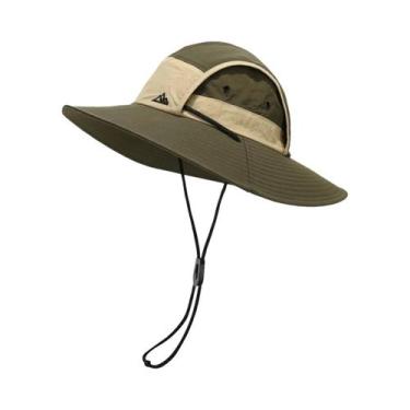 Imagem de Chapéu Unissex De Secagem Rápida Com Aba Larga Para Proteção Solar No 