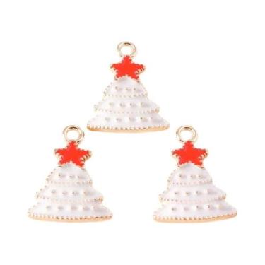 Imagem de Pingentes De Natal Floco De Neve, Árvore, Veado E Boneco De Neve, 10 P