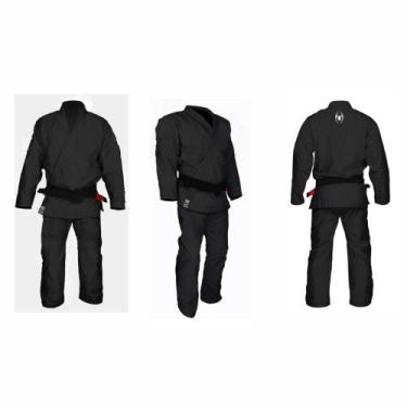 Imagem de Kimono Jiu-Jitsu Trançado Leve Adulto Marca Aranha, Preto, A2, 1, 71 a
