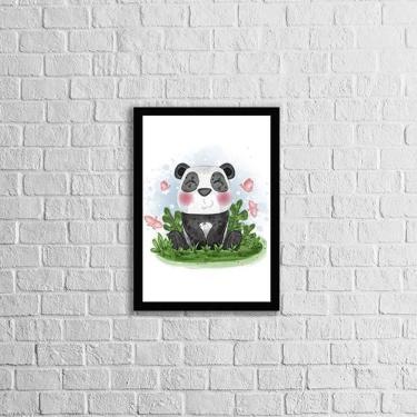 Imagem de Quadro Decorativo Infantil Estilo Aquarela Pandinha