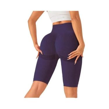 Imagem de Leggings Esportivas Sem Costura Para Mulheres, Shorts De Yoga Com Cont