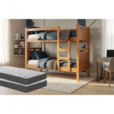 Imagem de Beliche Jaspe Nature Com 02 Colchões D33 14cm