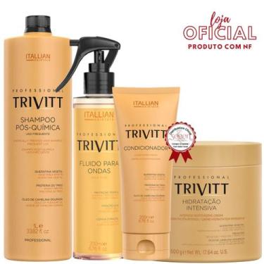 Imagem de Trivitt - Shampoo 1L + Condicionador + Fluído para Ondas + Hidratação 