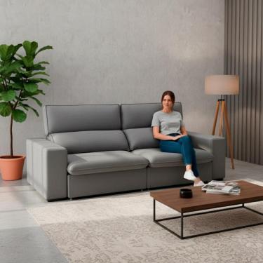 Imagem de Sofá Retrátil e Reclinável Toquio 4 Lugares Moderno D26 Sala
