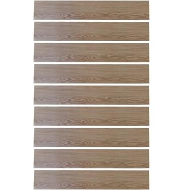 Imagem de Kit Piso Vinílico BSL3838 Vinil Importado 91x15,2CM Autocolante Residencial Interno Marrom