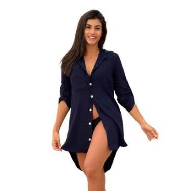Imagem de SAÍDA DE PRAIA CAMISA/VESTIDO MANGA 3/4-Feminino