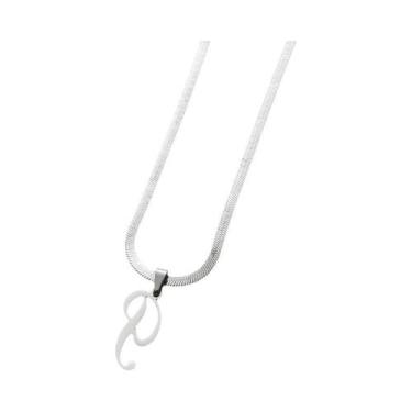 Imagem de Colares Femininos De Letra Inicial Em Prata, 26 Letras Do Alfabeto, Co