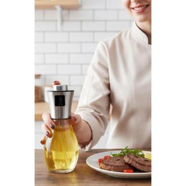 Imagem de Borrifador Azeite Óleo Vidro 200ml - Cozinha Saudável Spray - Congratu