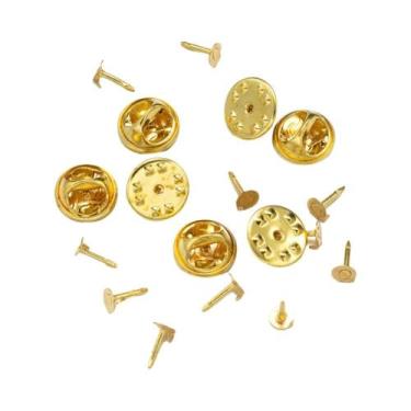 Imagem de 50 Peças De Fechos Redondos Para Crachás, Alfinetes De Lapela E Fechos
