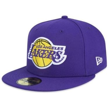 Imagem de Boné New Era NBA Los Angeles Lakers Fitted Aba Reta Fechado 59FIFTY-Masculino