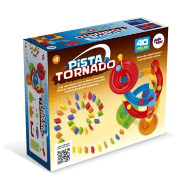 Imagem de Jogo de Pista Pista Tornado com 40 Peças Que Estimula Criatividade, Coordenação Motora...