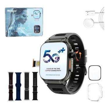 Imagem de Relogio Smartwatch Ultra 3 Ai Android Chip 5g Câmera Wifi Gps Nfc - 01