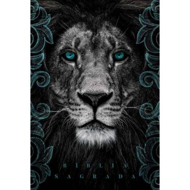 Imagem de Bíblia Naa Leão Cinza Turqueza - Nova Almeida Atualizada