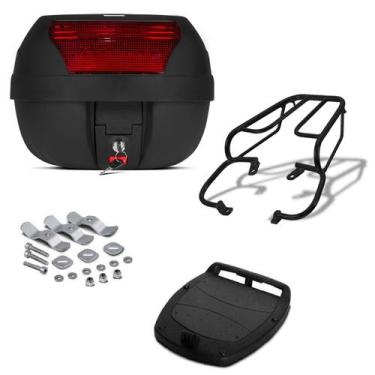 Imagem de Baú Bauleto De Moto 28 Litros Pro Tork Com Bagageiro Cbx 200 Strada 19