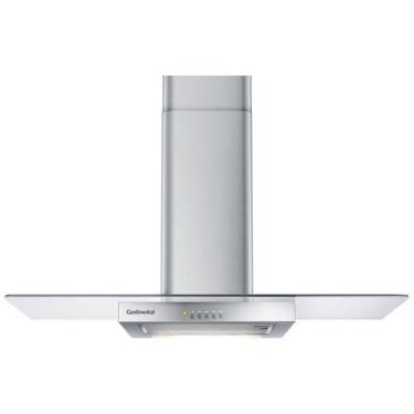 Imagem de Coifa de parede Continental 90cm Inox com Vidro (CC9VX), Prata, 220V