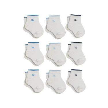 Imagem de Kit Com 9 Pares De Meias Lupo De Algodão Cotton Infantil Baby Masculin