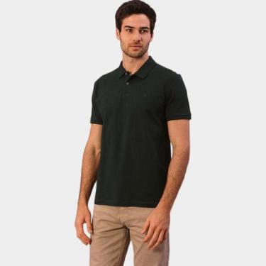 Imagem de Camisa Polo Calvin Klein Básica Masculina, Verde claro, M