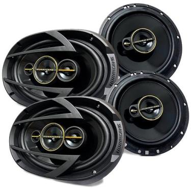 Imagem de Kit Prático Hurricane Aurum Alto Falante 6 e 6x9 Polegadas 380w Rms - 