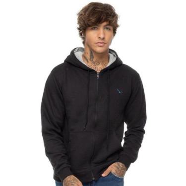 Imagem de Jaqueta Moletom Masc com Bordado Capuz Yacht Master 290001B, Preto, G