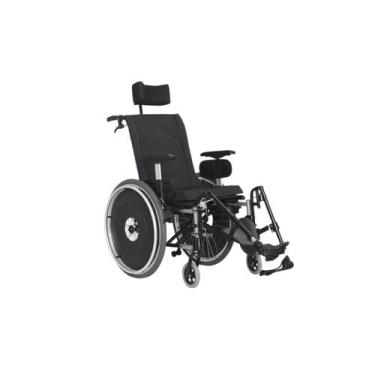 Imagem de Cadeira de Rodas AVD Alumínio Reclinável 44CM Cinza - Ortobras