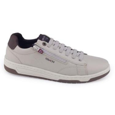 Imagem de Sapatênis Masculino Ferracini VOX BA 8052-617C couro Dubay, Cinza, 42