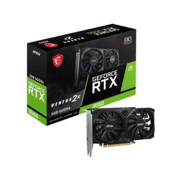 Imagem de Placa de vídeo MSI GeForce RTX 3050 Ventus 2X, 6GB GDDR6, 96 bits, 912