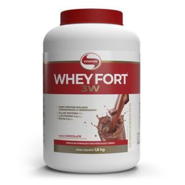 Imagem de Whey Fort 3W 1,8kg Chocolate - Vitafor