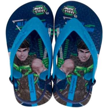 Imagem de Chinelo Sandália de Dedo Infantil Meninos Max Steel Baby 26349 - Ipane