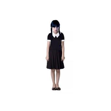 Imagem de Fantasia Halloween Carnaval Vandinha Infantil - Fantasias Super, P - 2