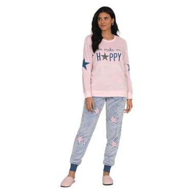 Imagem de Pijama Frio Moletom Sensare - 14406, Rosa, M
