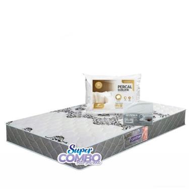 Imagem de Colchão Gazin D28 Espuma Supreme Cinza Liso Solteiro 78x188x14cm - Sup