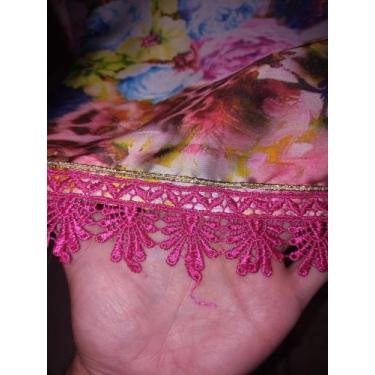 Imagem de Saia Cigana Pintura Umbanda Candomble Roupa de Santo tamanho unico - A