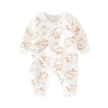 Imagem de Macacão De Algodão Para Bebê Recém-Nascido Com Estampa, Roupa Casual P