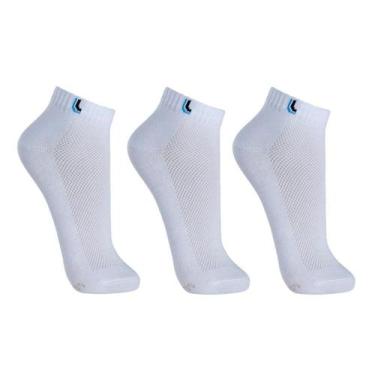 Imagem de Kit 3 Pares Meia Lupo Soquete Algodão Academia 3225, Branco, P