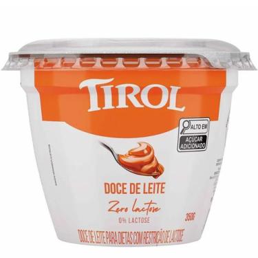 Imagem de Doce de Leite Zero Lactose Tirol 350g - Produto RS