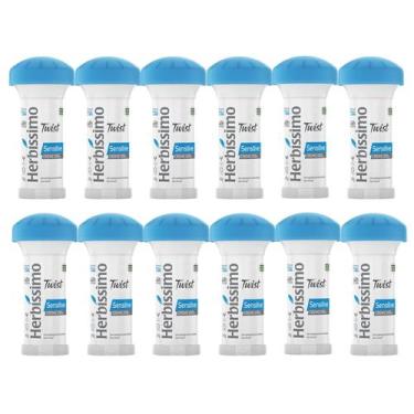 Imagem de Kit 12 Desodorante Herbíssimo Twist Sensitive 45g - Dana