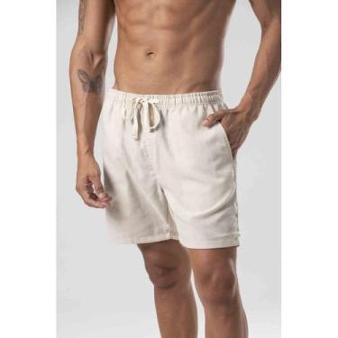 Imagem de Bermuda Calção Maresia Linho Masculino Adulto Ref. 10800785, Aveia, M