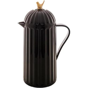 Imagem de WOLFF Garrafa Térmica Bird De Plástico Preta 600ml e 1L Café Chá
